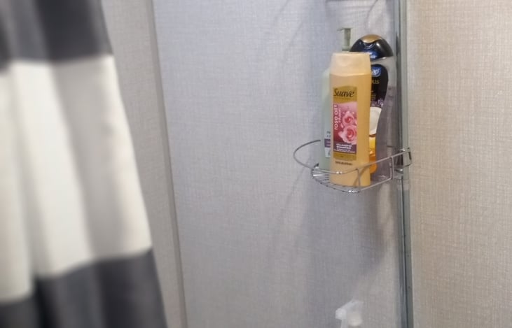 For your convenience, we have also supplied you with your basics: shampoo/conditioner, body wash, a couple of washcloths/towels, and bathroom cleaning products