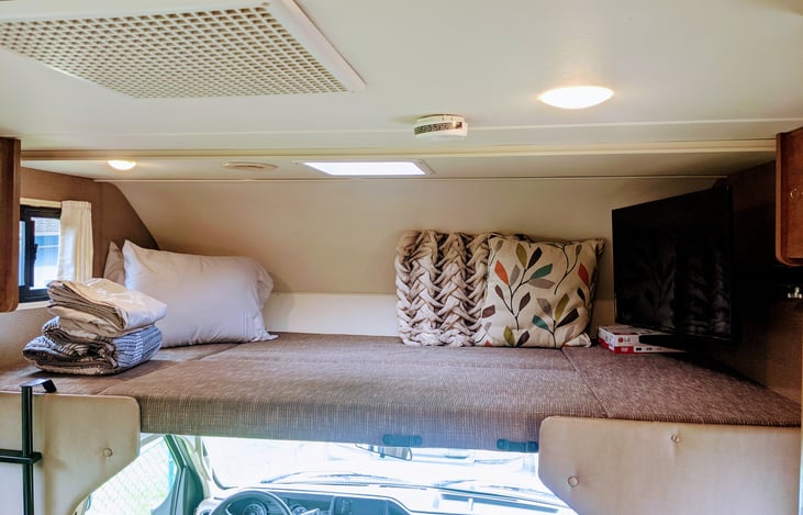 Bed #2 (Oversized Full) over cab.