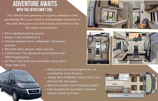 Adventure Awaits with the 2022 Jayco Swift 20A!