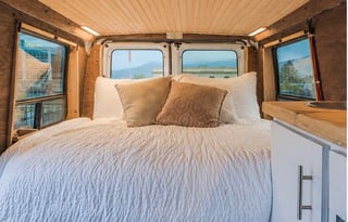 Cozy, Solar-Powered Ford Econoline Camper Van