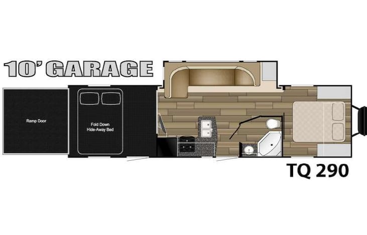 Representative floor plan provided by a trusted RVshare partner.