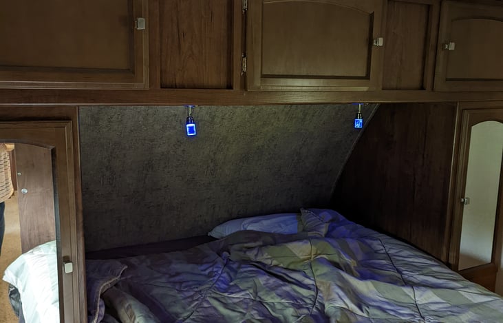 Master Bedroom.  Has it's own A/C unit. Mattress is memory foam and very comfortable!