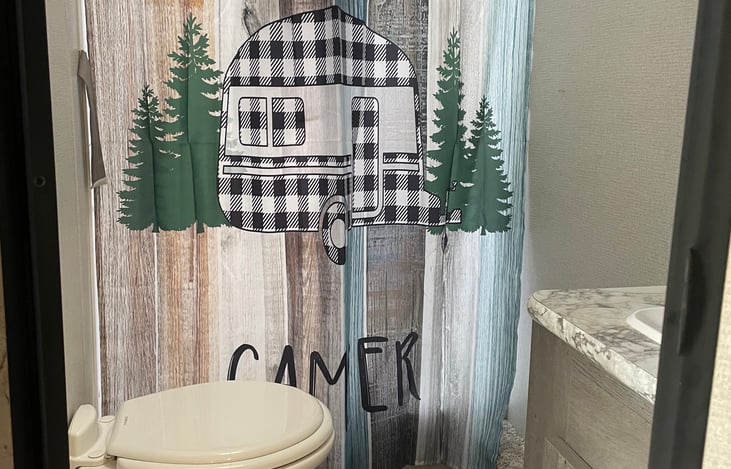 Walk in shower with all the room needed