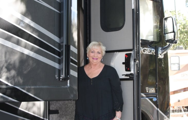 Donna is ready to greet you as you begin your exciting journey in our Challenger Motorhome.