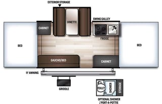 2022 Rockwood Freedom 2318G Pop-up Camper