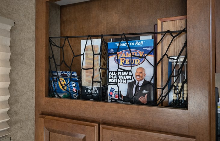 A selection of board games is included at no additional cost for added family fun