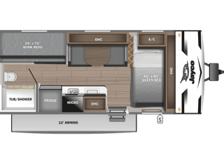 2024 Jayco Jay Flight 17' Queen bed + bunks