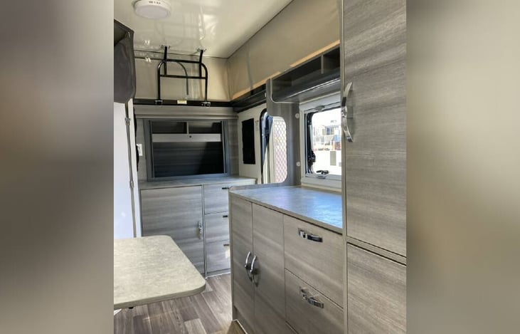 Plenty of counter space and storage