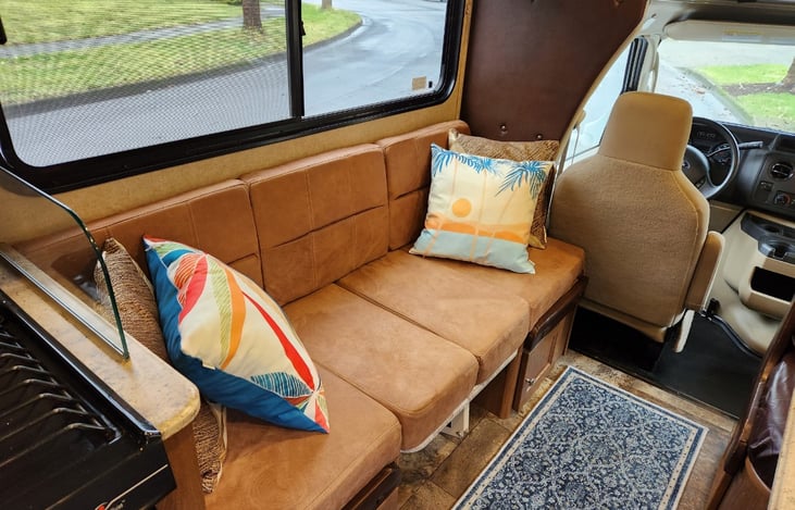 Sofa (table in middle folds up for additional "mini" dinette)