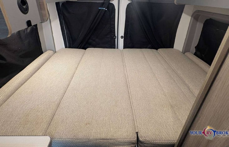 RV short queen murphy bed.