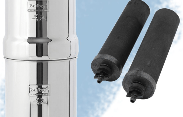 Upon request we're happy to send you along with a Berkey travel water filtration system so you have clean water wherever you go