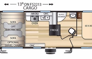 2017 Forest River Toy Hauler/RV Stealth FS2213