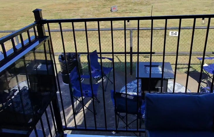 The view from the Hot Tub Suite porch