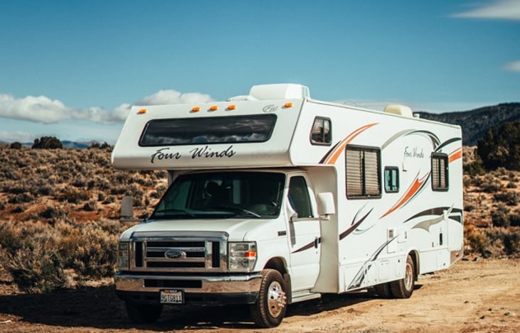 Our RV in desert
