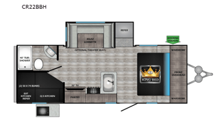2022 CrossRoads RV Cruiser Aire CR22BBH