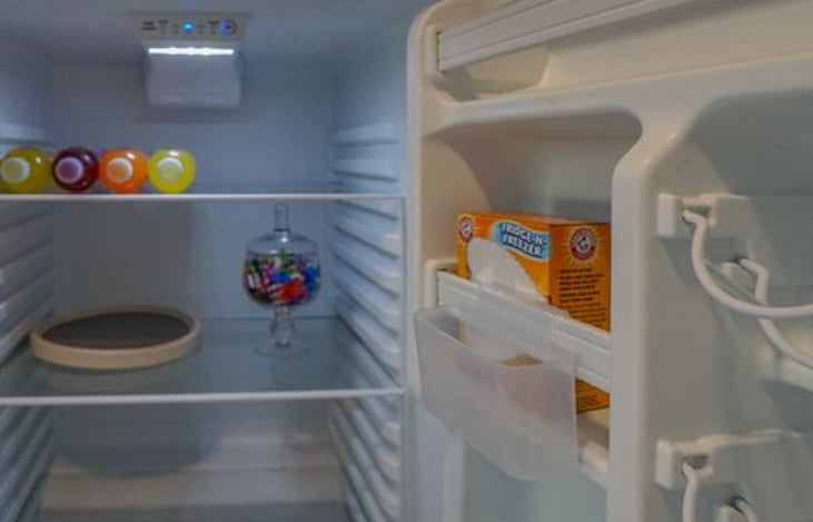 Full size fridge and freezer.