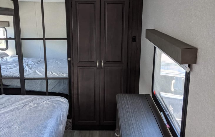 Washer/ dryer hookup behind closet doors