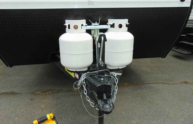 Propane tanks for the Fridge, Stovetop, Oven and Heater