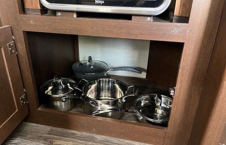 Pots and pans compatible with induction cooktop