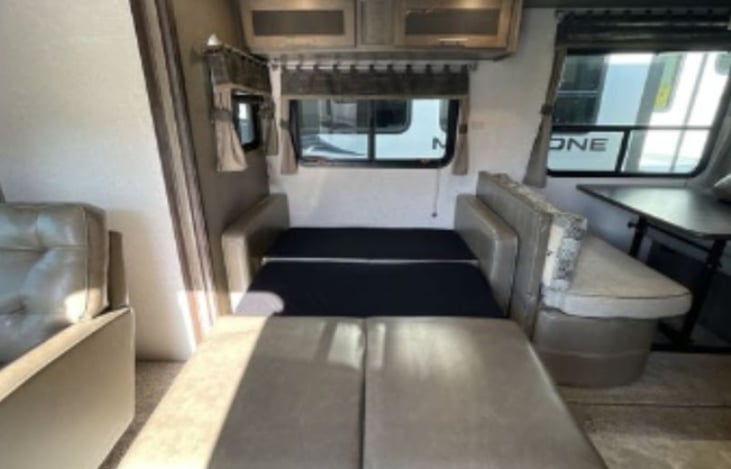 Couch converts to a full size bed.