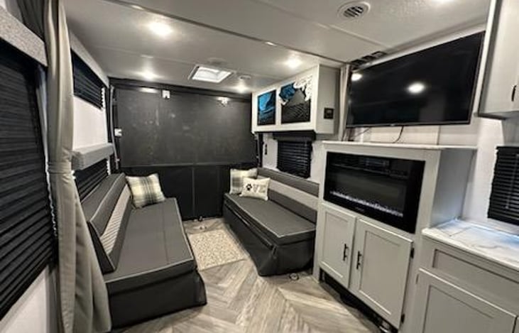 Living area- 2 long couches