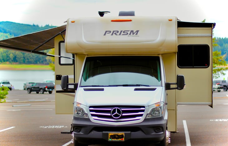 The Prism has one side-out which makes the coach awesome during camping.