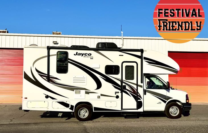 Our Jayco Redhawk is made for fun and ready to escort you and your friends to your next music festival.