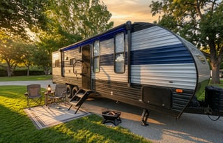 Turn Key 29' two queen bed, fenced patio