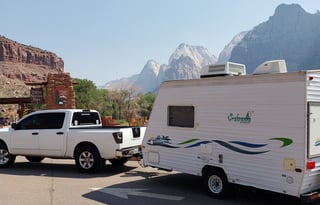 Cabana in the Oasis- Hybrid Tent Travel Trailer