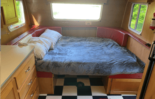 Retro Trailer "Big Red" in Mystic,  Delivery Only