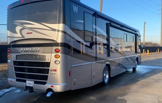 Matt & Alexandra’s awesome RV with bunk beds!