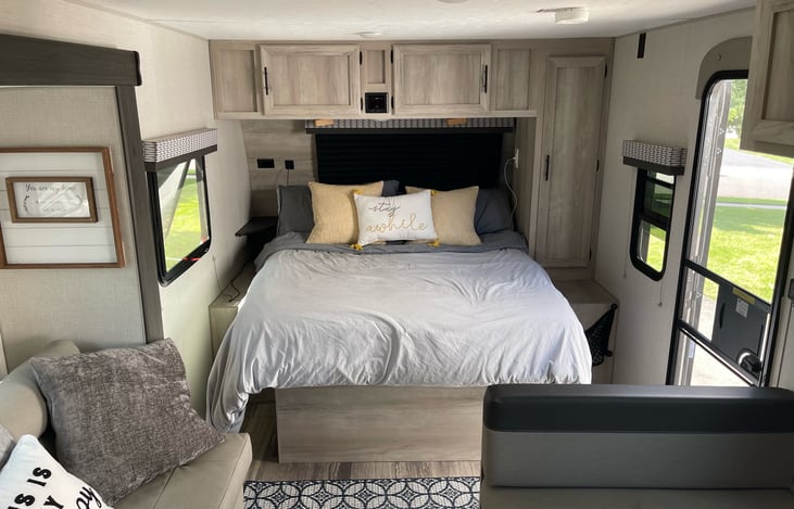 Very comfortable Queen size bed.