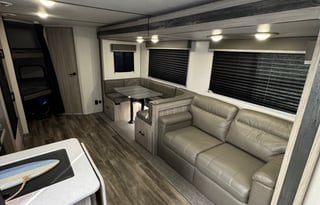 Keystone Passport Sleeps 8 comfortably.