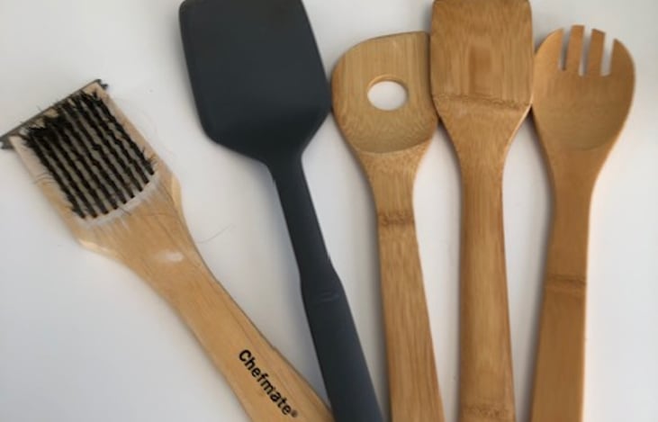 wooden kitchen tools/ spatula/ grill cleaner