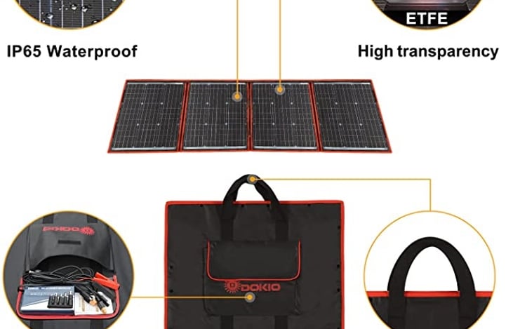 160 watt solar panels included.
