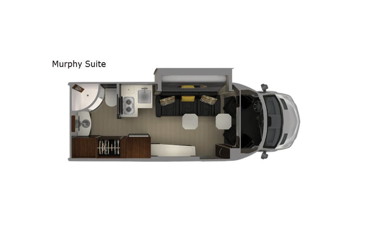 Representative floor plan provided by a trusted RVshare partner.