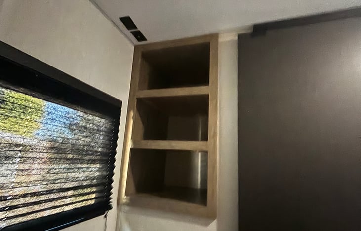 shelves for more storage