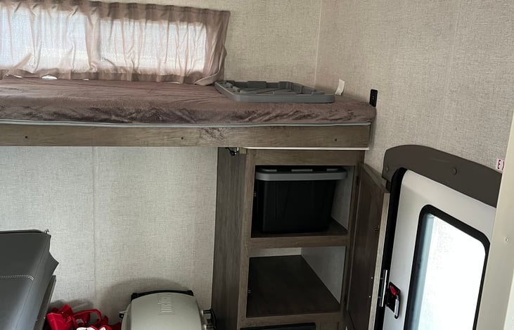 Storage in bunkhouse