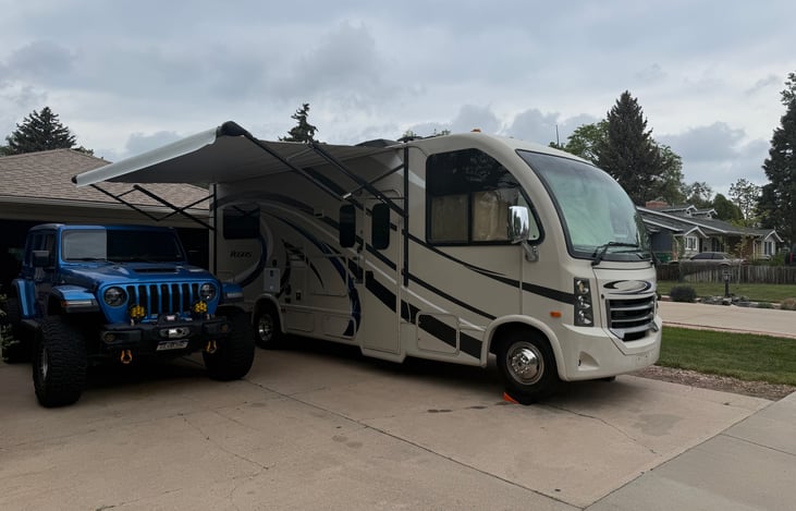 Nice big powered awning