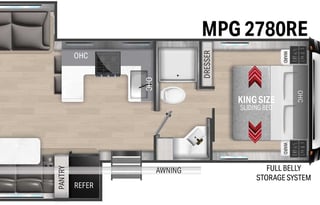 Luxurious RV with Open Floor Plan & Separate King Size Bdrm.  Pets Friendly