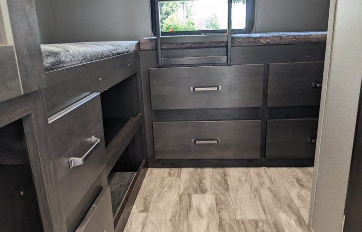 Each bunk gets a drawer