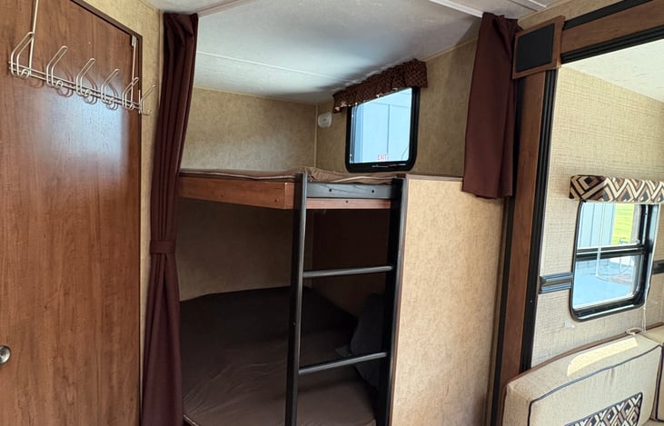 Double Bunks w/ privacy curtain