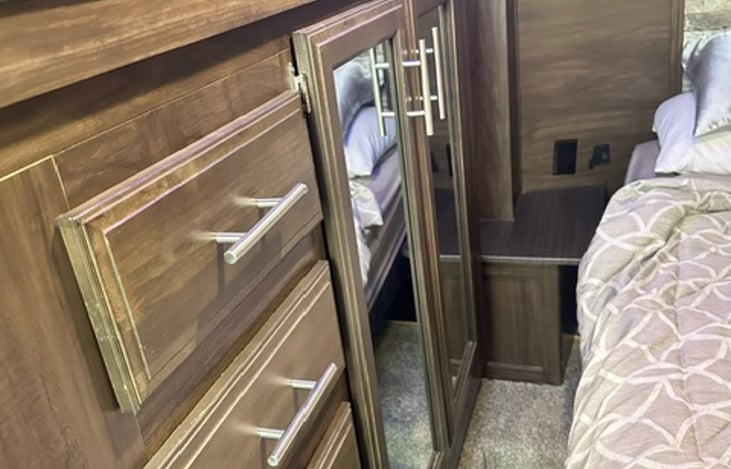 Closet with plenty of storage space.