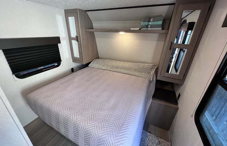 Bedroom (Queen bed, Under and Closet Storage)