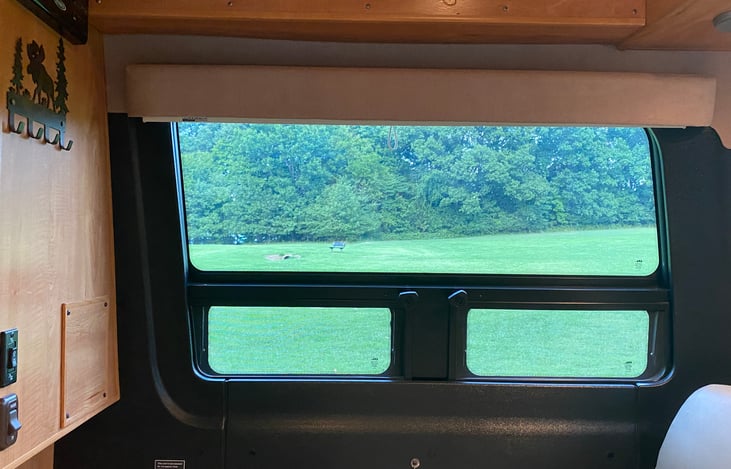 Large windows allow for letting the views in!