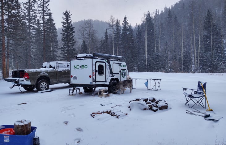 Fresh morning snowfall