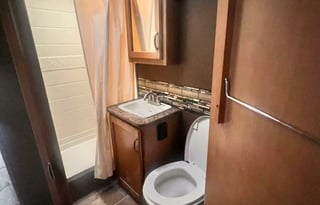 Ready go! Comes with a grill, pillows, cookware...