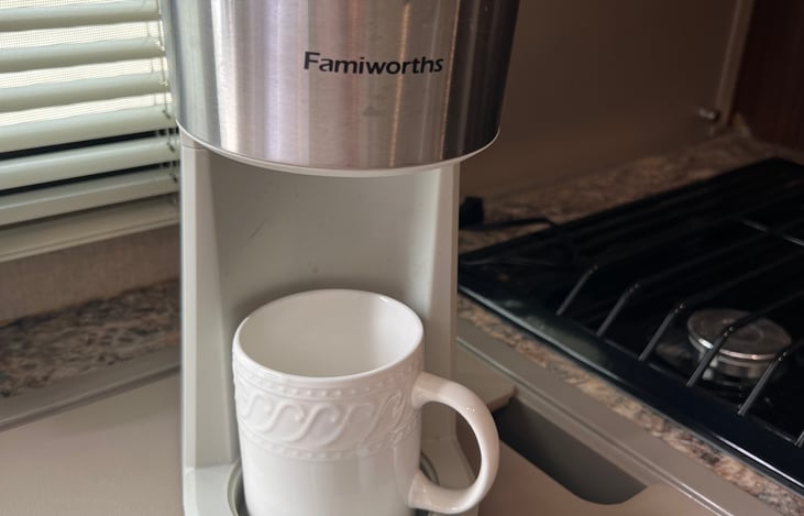 Coffee is a must. K cup machine and a few K cups provided