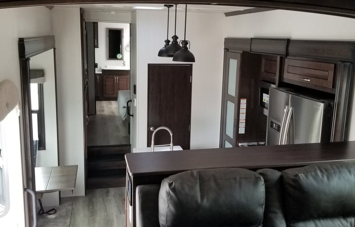 Top view of the kitchen.