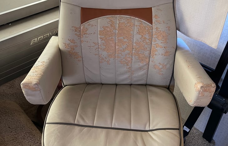 Some wear and tear from the dog. Planning to replace. Current pricing reflects the eyesore.